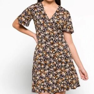 41 Hawthorn Black Floral Midi Dress S, NWT